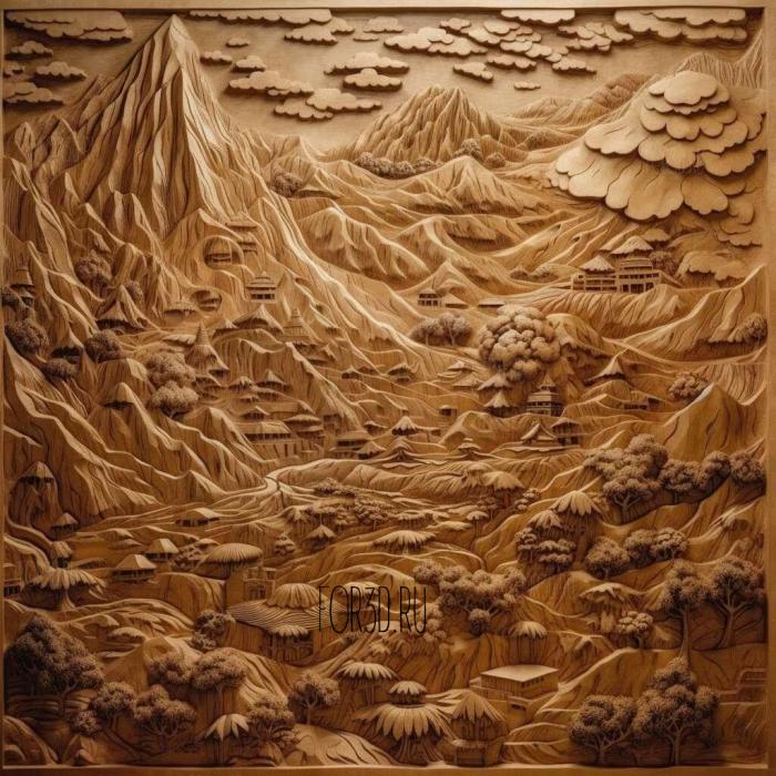 stl The Big Sky series 1 stl model for CNC