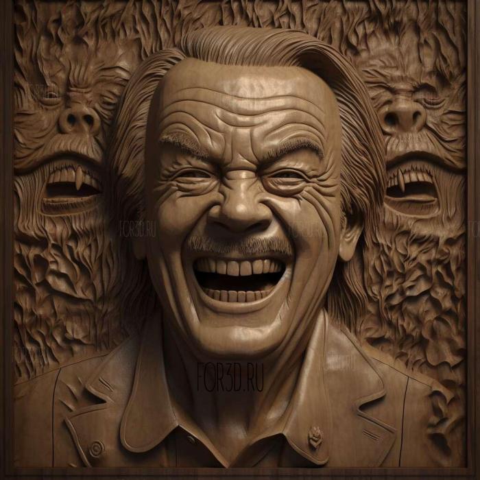 Jack Torrance The ShiningJack Nicholson 2 stl model for CNC