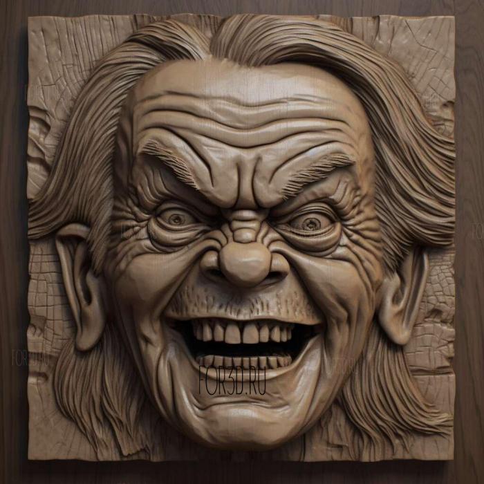 Jack Torrance The ShiningJack Nicholson 4 stl model for CNC