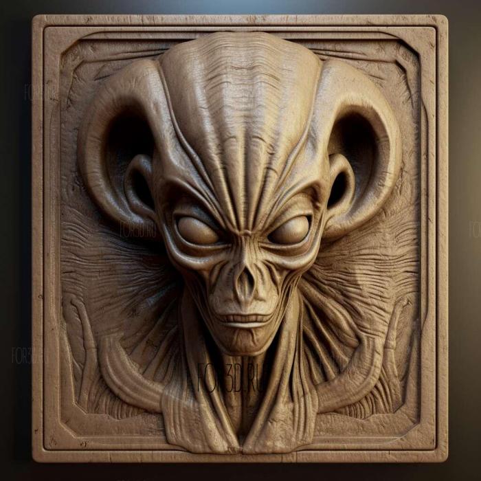 st Alien Alien 1979 3 stl model for CNC