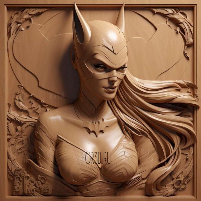 Batgirl DC Universe 3 stl model for CNC