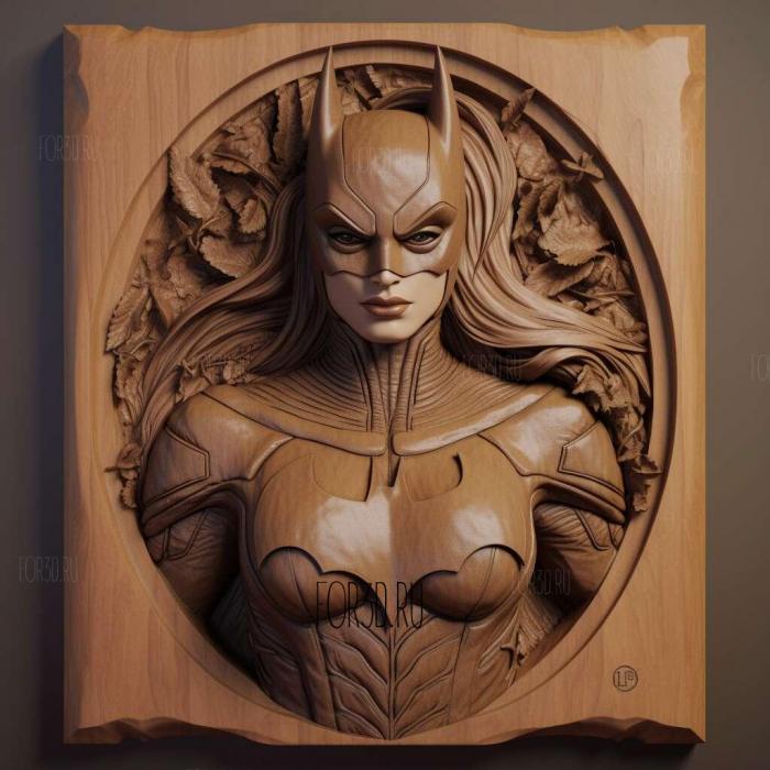 Batgirl DC Universe 4 stl model for CNC