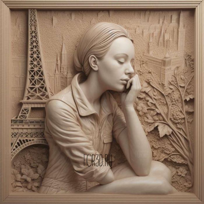 Emily in Paris series 4 stl model for CNC