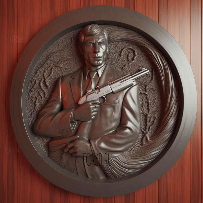 James Bond 007 Blood Stone 3 stl model for CNC