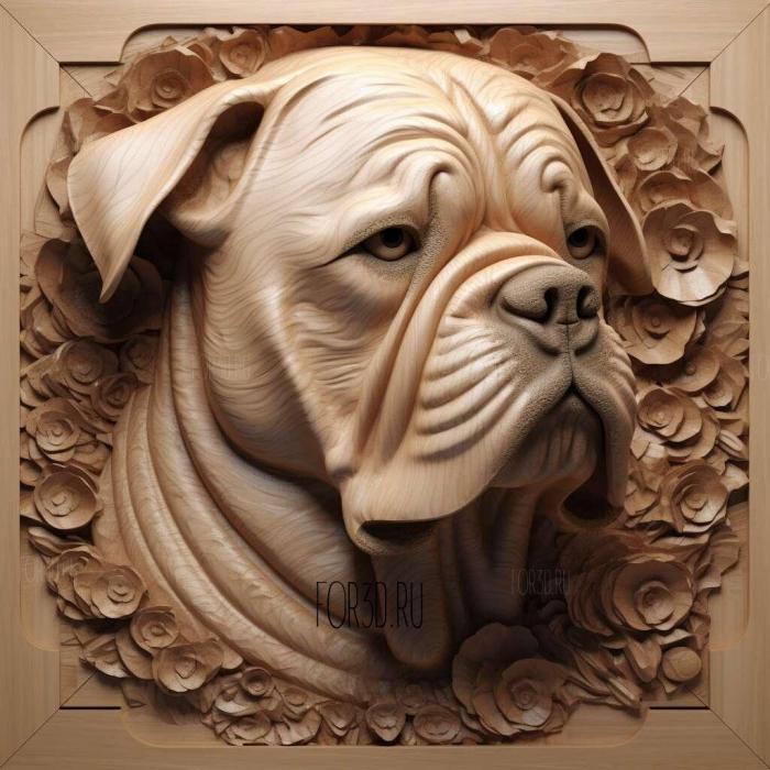 st Miss Baker famous animal 3 stl model for CNC