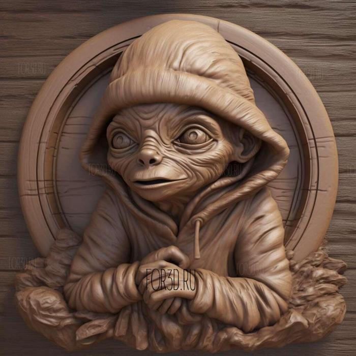 ET the Extra Terrestrial movie 4 stl model for CNC