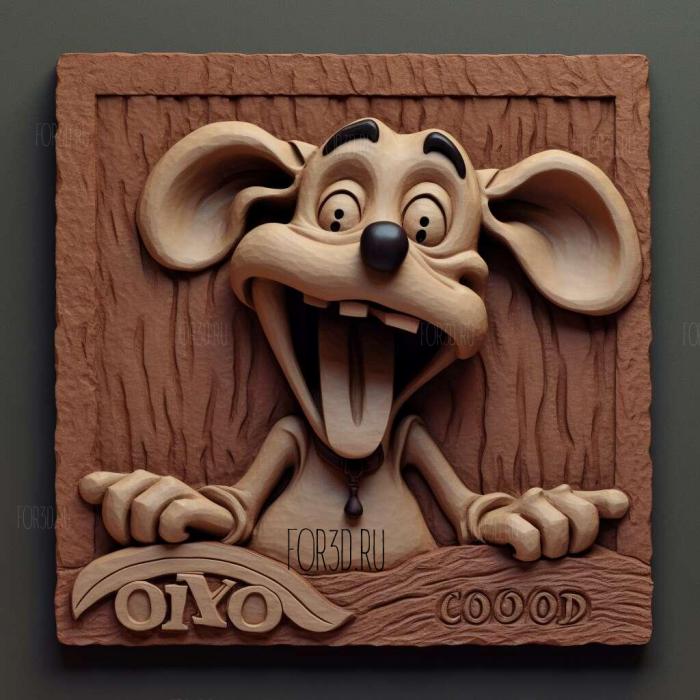 Courage the Cowardly Dog TV series 2 stl model for CNC