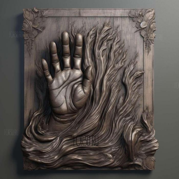 Hand of God TV series 1 stl model for CNC