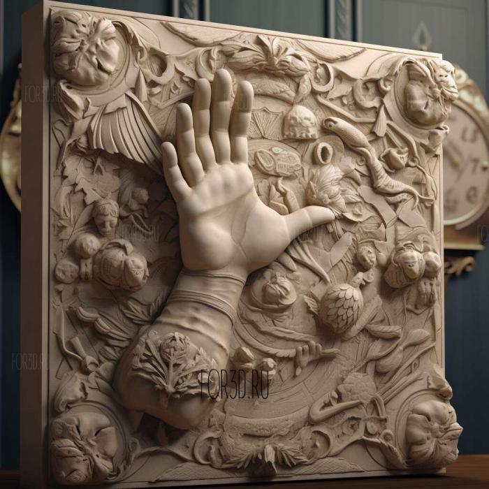 Hand of God TV series 2 stl model for CNC