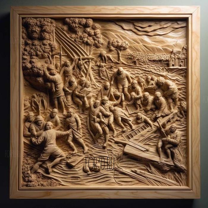 stl The Crossing series 1 stl model for CNC