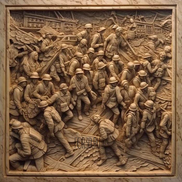 stl The Crossing series 3 stl model for CNC