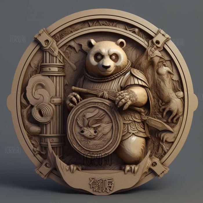 Kung Fu Panda Legends of Awesomeness series 1 stl model for CNC