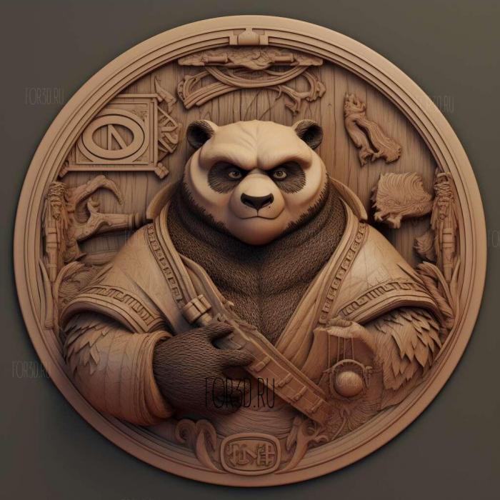 Kung Fu Panda Legends of Awesomeness series 2 stl model for CNC