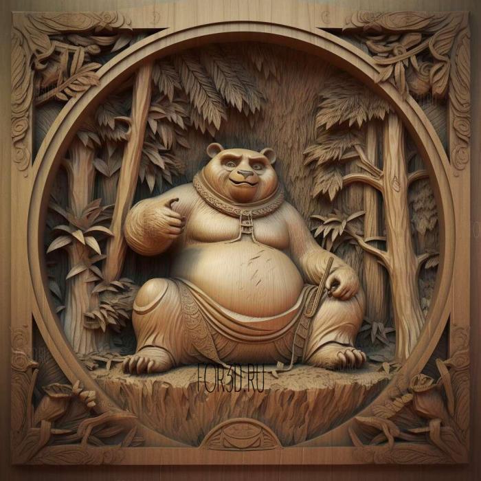 Kung Fu Panda Legends of Awesomeness series 4 stl model for CNC