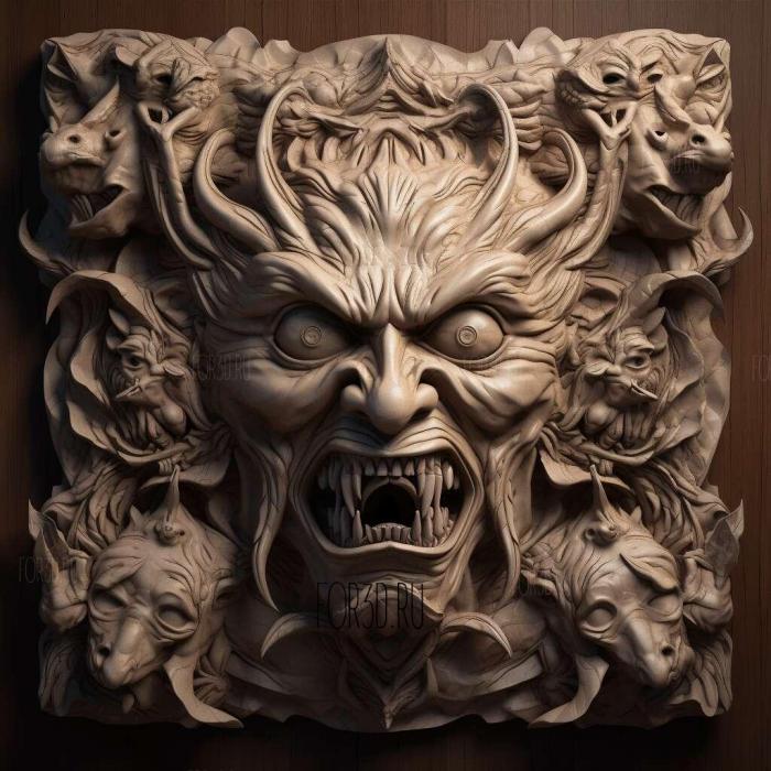 Diabolical series 3 stl model for CNC