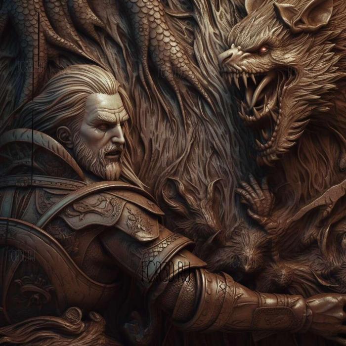 The Witcher Versus 1 stl model for CNC