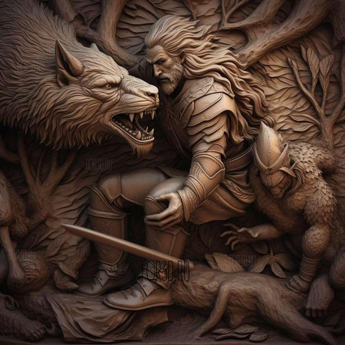 The Witcher Versus 2 stl model for CNC