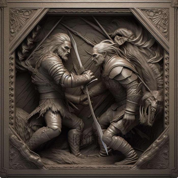 The Witcher Versus 3 stl model for CNC