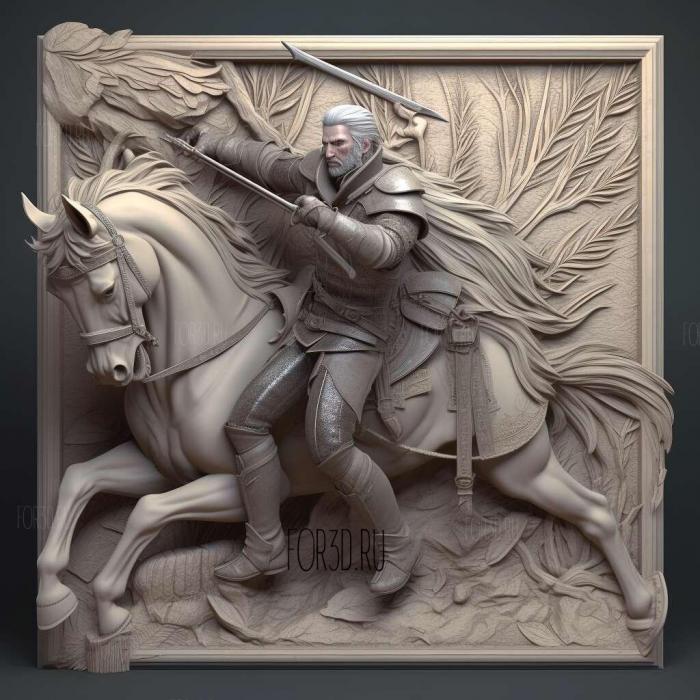 The Witcher Versus 4 stl model for CNC