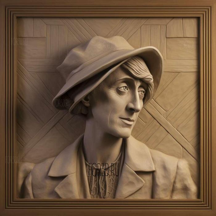 Mrs Dalloway Virginia Woolf 1925 2 stl model for CNC