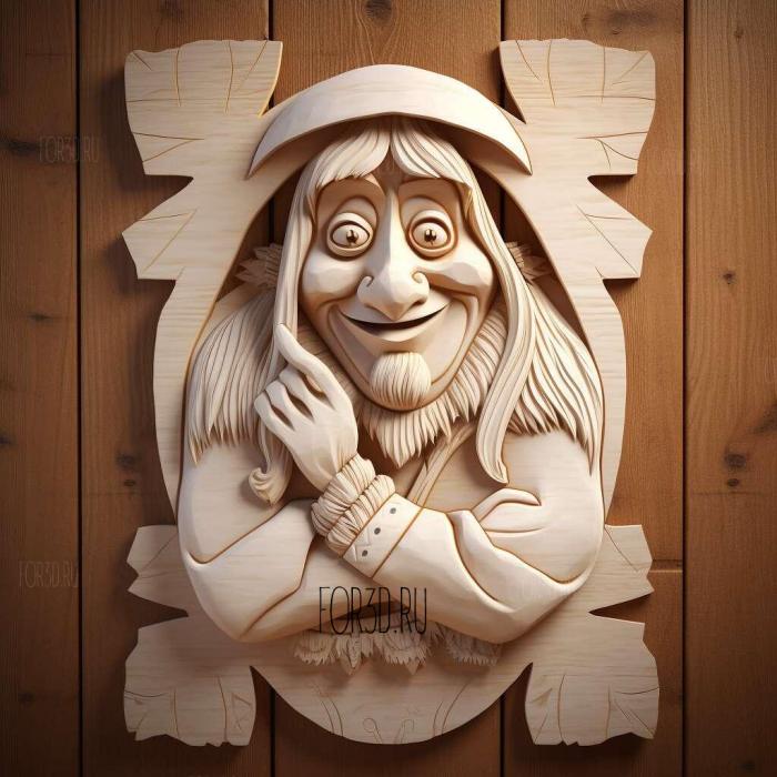 st Olaf from the Cold Heart 4 stl model for CNC