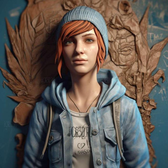 Chloe Price from Life is Strange 2 stl model for CNC