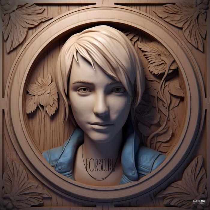 Chloe Price from Life is Strange 3 stl model for CNC