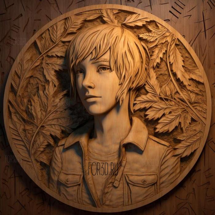 Chloe Price from Life is Strange 4 stl model for CNC