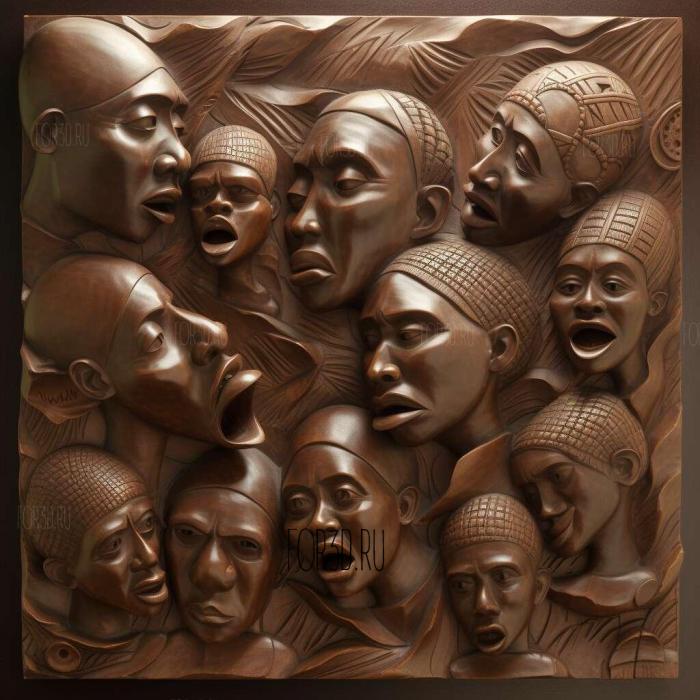 Troubled Circumstances Tsitsi Dangarembga 1988 2 stl model for CNC
