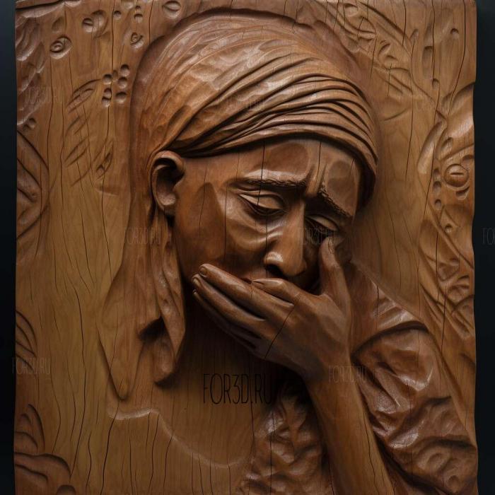 Troubled Circumstances Tsitsi Dangarembga 1988 3 stl model for CNC