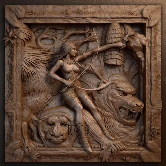 Tomb Raider 3 Adventures of Lara Croft 1 stl model for CNC