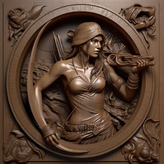 Tomb Raider 3 Adventures of Lara Croft 2 stl model for CNC