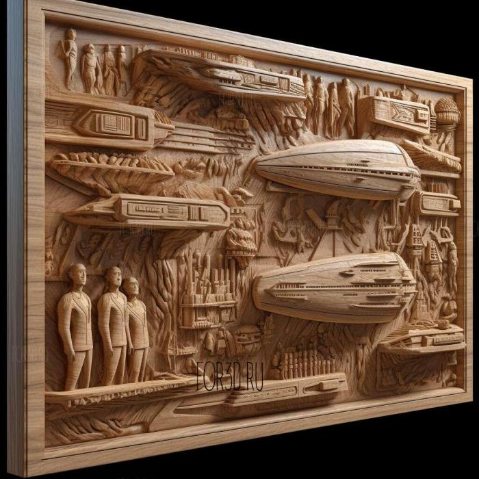 stl Star Trek Lower Decks series 3 stl model for CNC