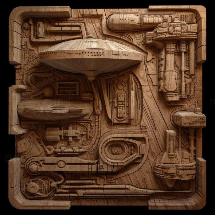 stl Star Trek Lower Decks series 4 stl model for CNC