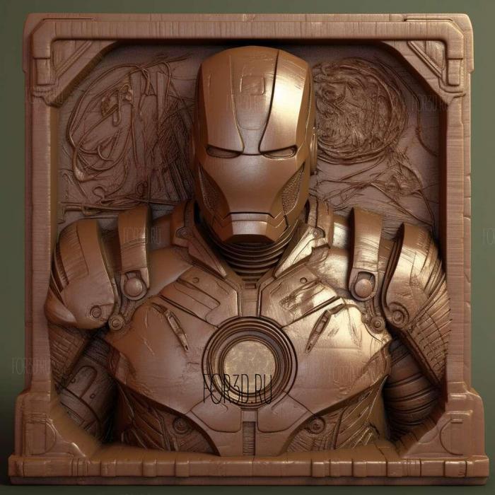 Iron Man Iron Man 2008 1 stl model for CNC