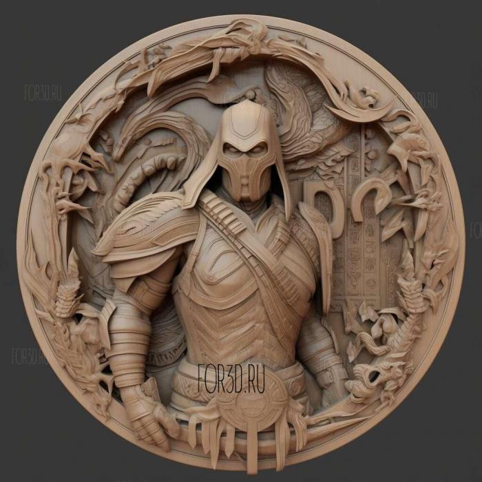 Mortal Kombat 11 1 stl model for CNC