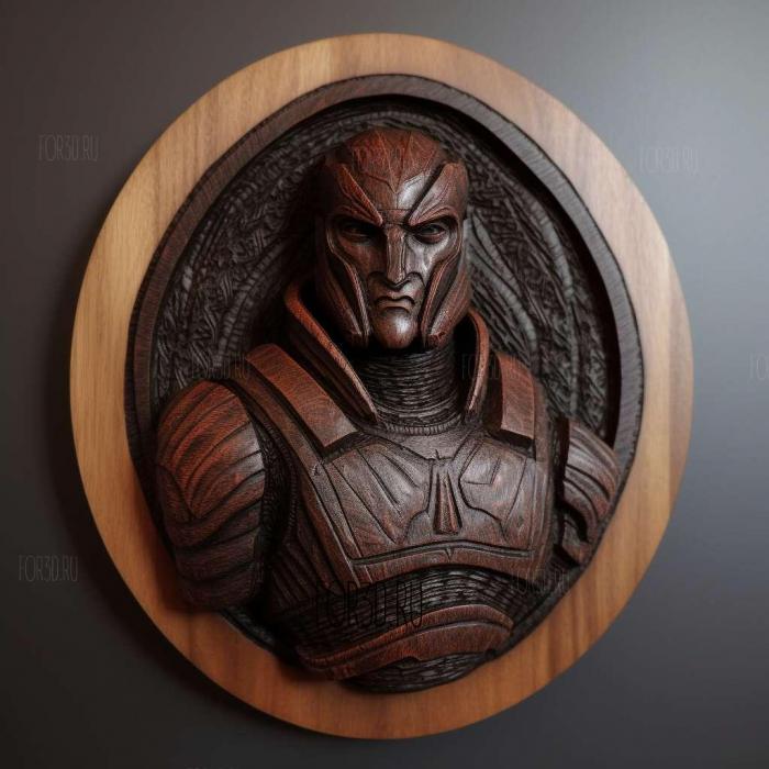 Shepard from Mass Effect 3 stl model for CNC