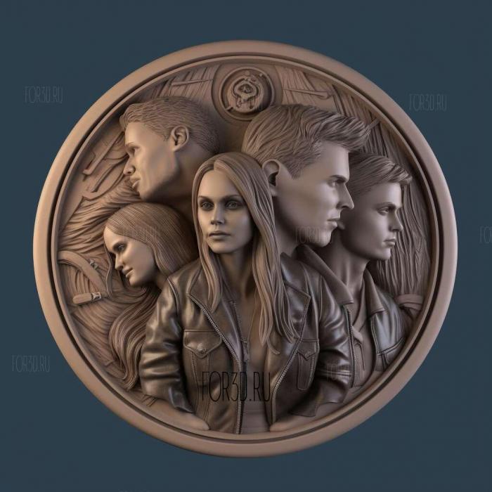 Buffy the Vampire Slayer TV series 3 stl model for CNC