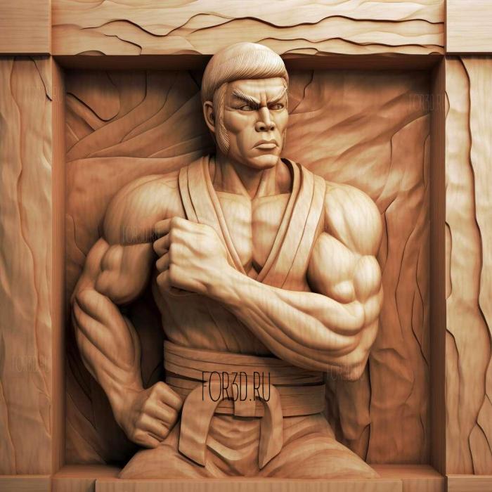 Chan Lee from Street Fighter 1 3d stl модель для ЧПУ