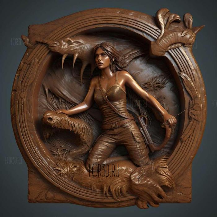 Lara Croft Relic Run 1 stl model for CNC