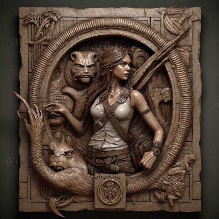 Lara Croft Relic Run 2 stl model for CNC