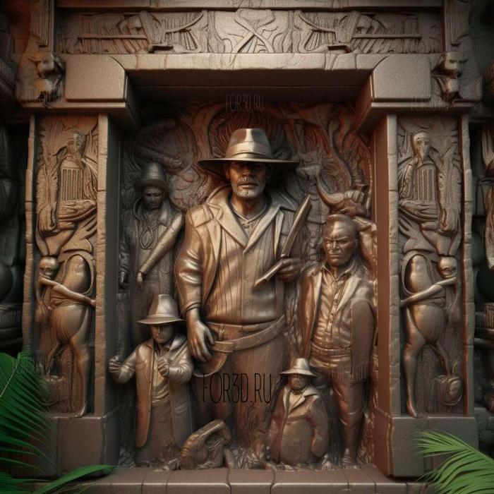 Indiana Jones and the Emperors Tomb 1 stl model for CNC