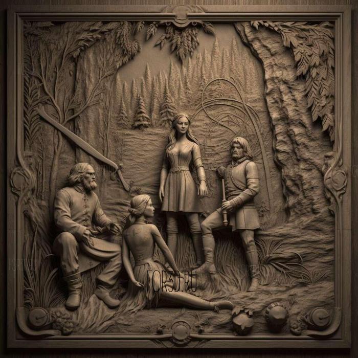 Outlander TV series 4 stl model for CNC