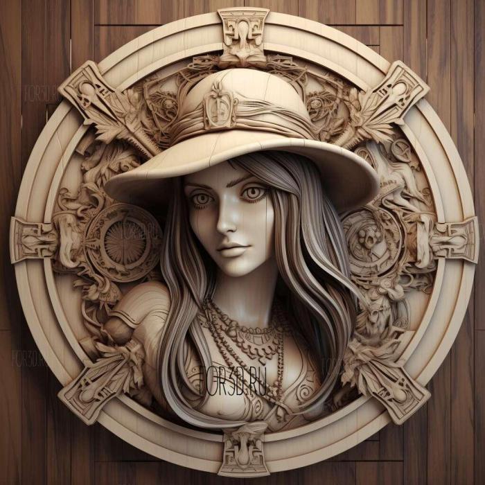 Nico Robin One Piece 2 stl model for CNC