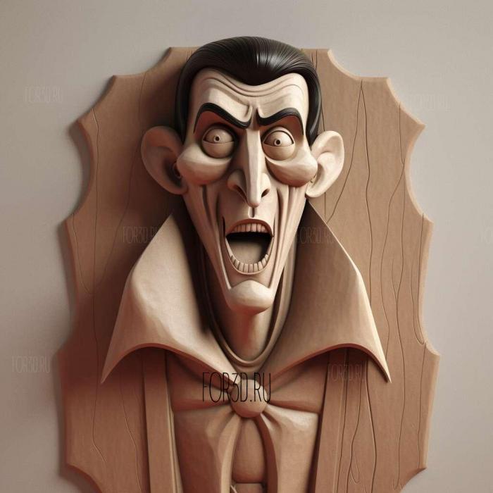 st Dracula FROM Hotel Transylvania 2 stl model for CNC