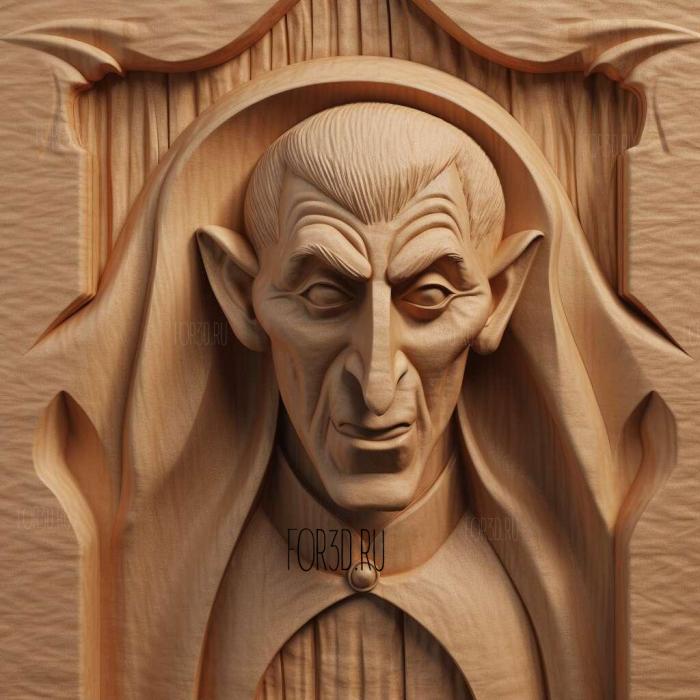 st Dracula FROM Hotel Transylvania 3 stl model for CNC
