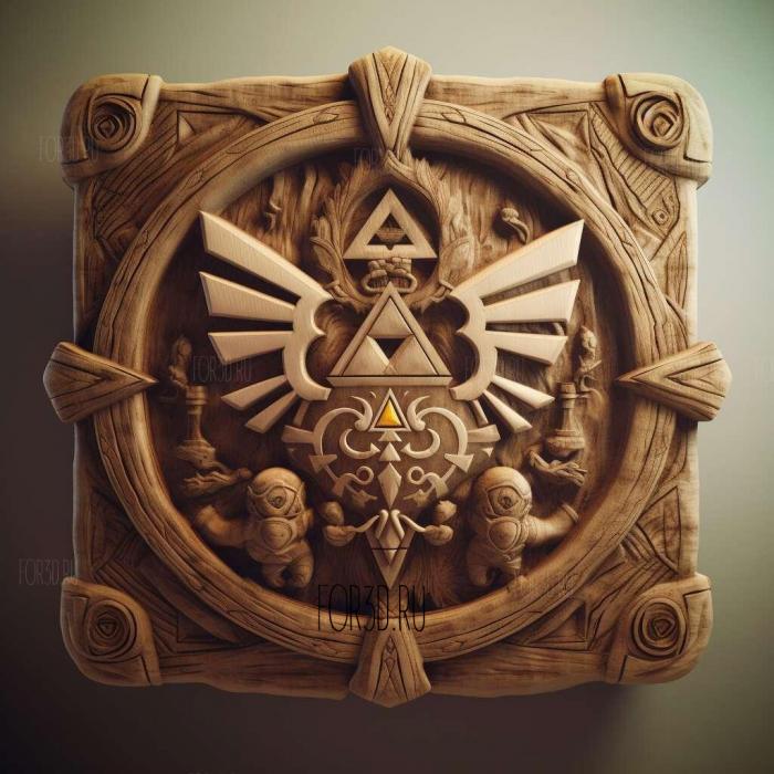 The Legend of Zelda Wii U 1 stl model for CNC