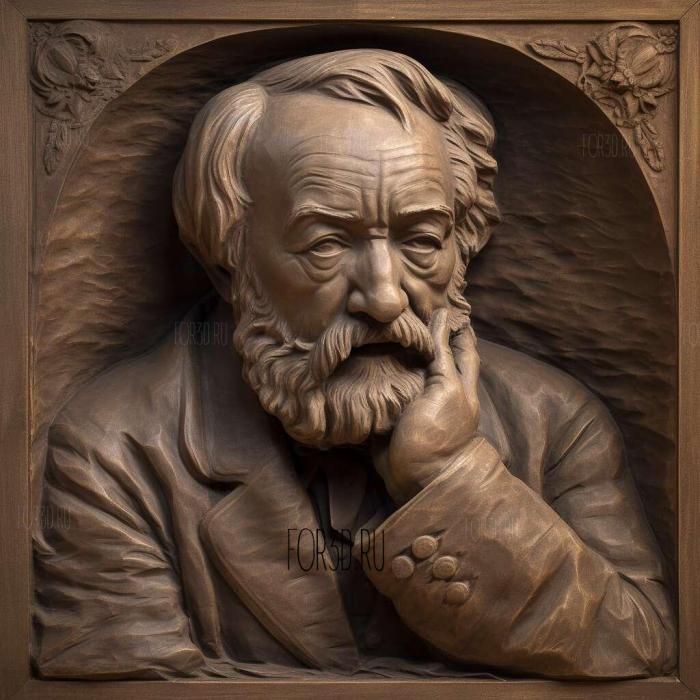 Les Miserables Victor Hugo 1862 1 stl model for CNC