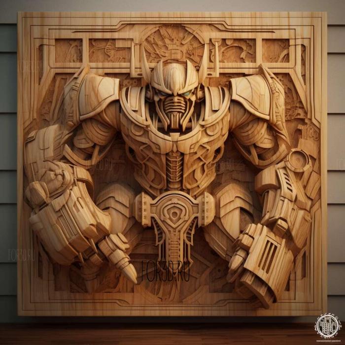 Transformers Battlegrounds 1 stl model for CNC