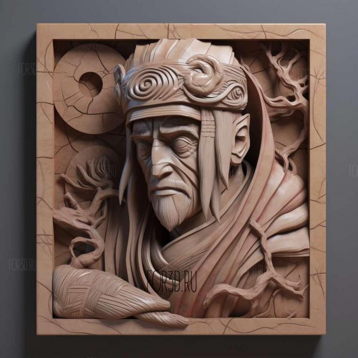 The Sage of the Six Paths FROM NARUTO 4 stl model for CNC